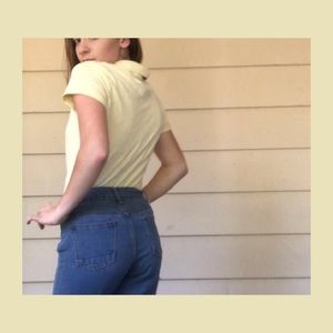 Soft Yellow Short Sleeved Polo Shirt